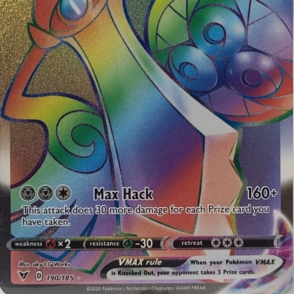 aegislash v pokemon card VMAX 127/185 Ultra Rare Pokmon Vivid Voltage Near Mint Colorless Rule Aegislash V (Full Art) 177